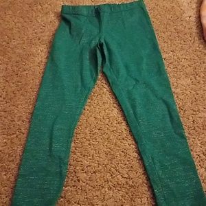 Girls Teal Leggings